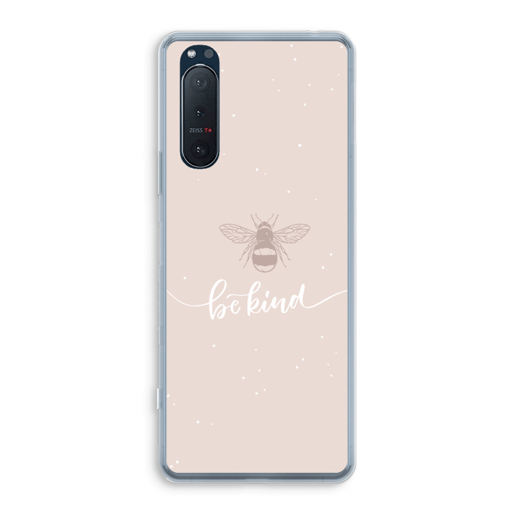 Be(e) kind: Sony Xperia 5 II Transparant Hoesje