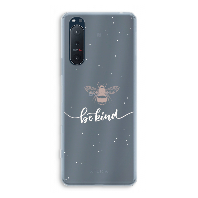 Be(e) kind: Sony Xperia 5 II Transparant Hoesje