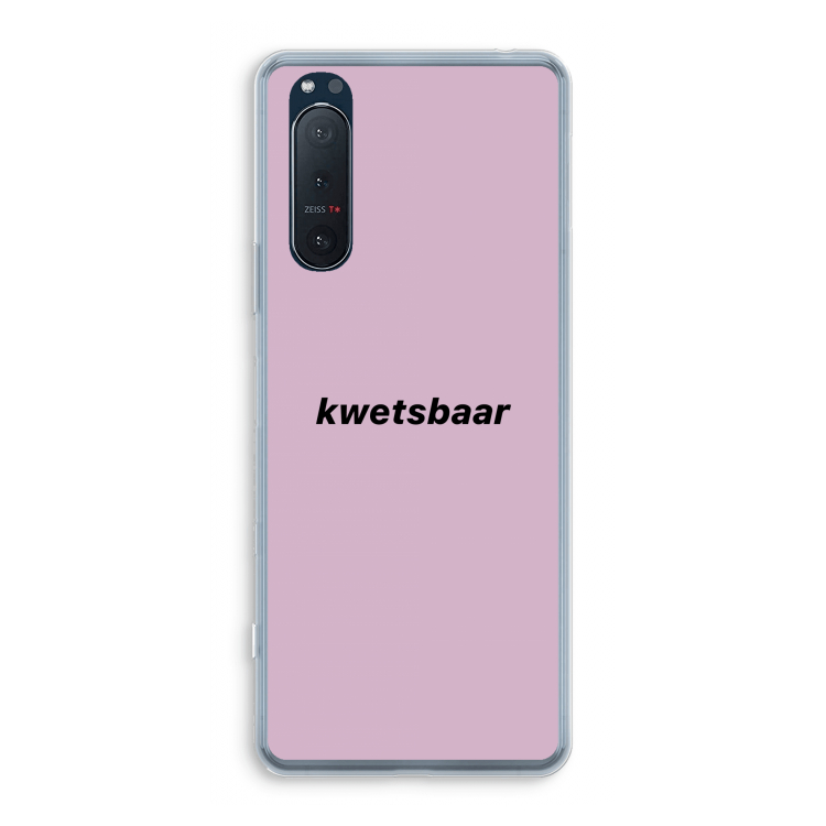 kwetsbaar: Sony Xperia 5 II Transparant Hoesje