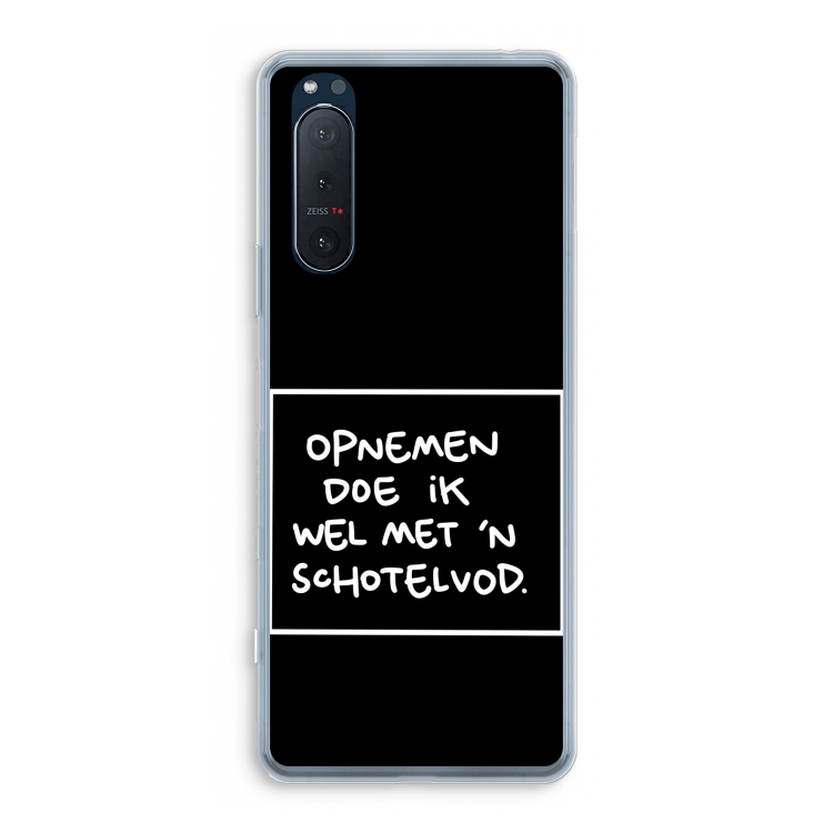 Schotelvod: Sony Xperia 5 II Transparant Hoesje