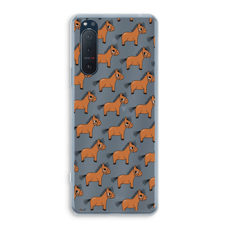 Pony: Sony Xperia 5 II Transparant Hoesje