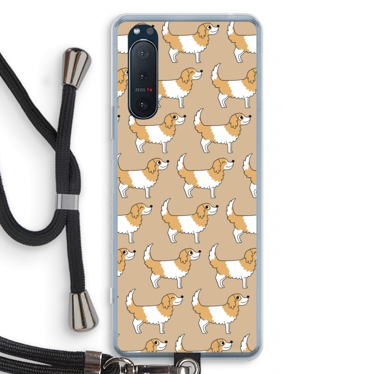 Doggy: Sony Xperia 5 II Transparant Hoesje met koord