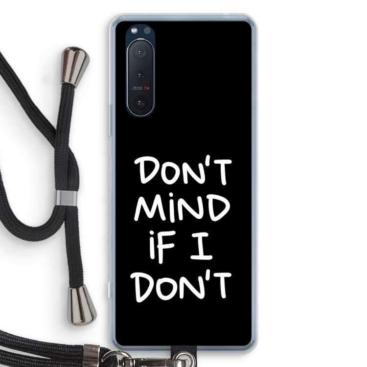 Don't Mind: Sony Xperia 5 II Transparant Hoesje met koord