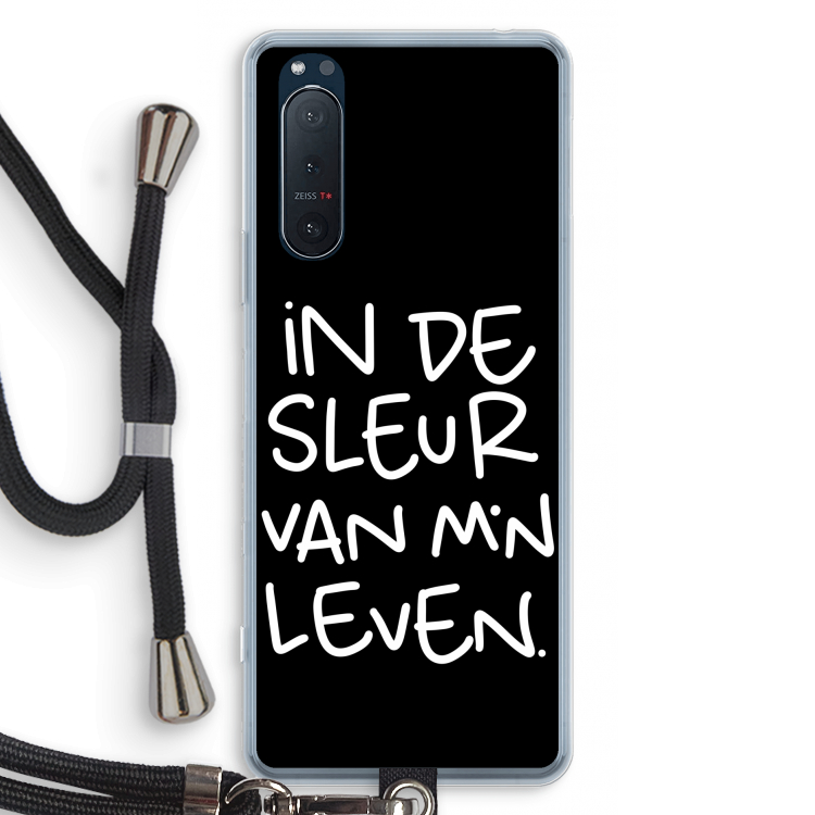 De Sleur: Sony Xperia 5 II Transparant Hoesje met koord