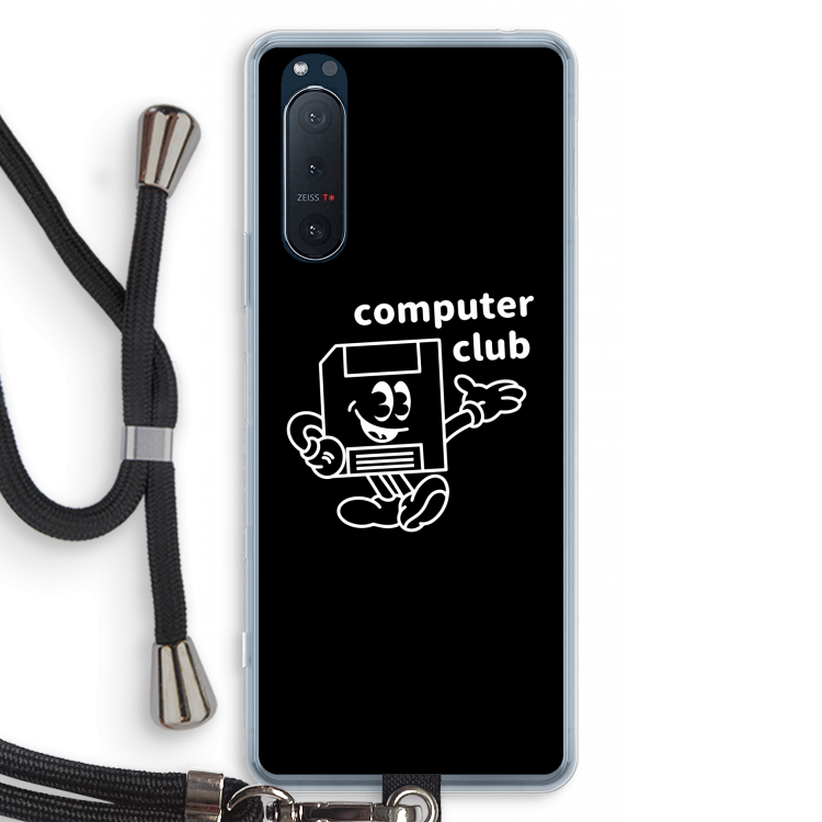 Floppyhead: Sony Xperia 5 II Transparant Hoesje met koord