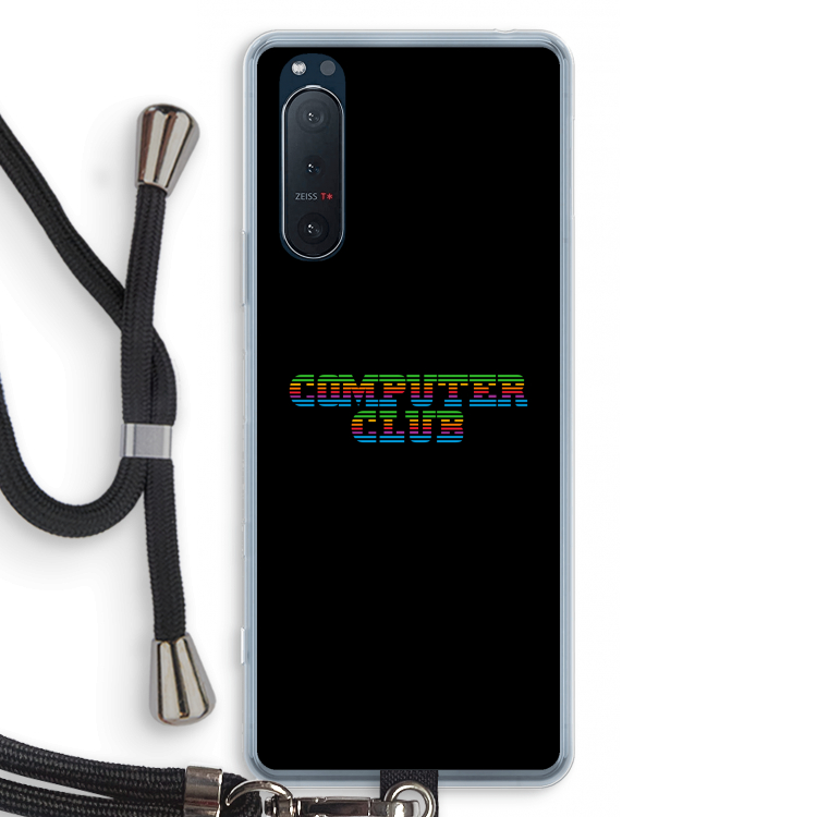 Retro: Sony Xperia 5 II Transparant Hoesje met koord