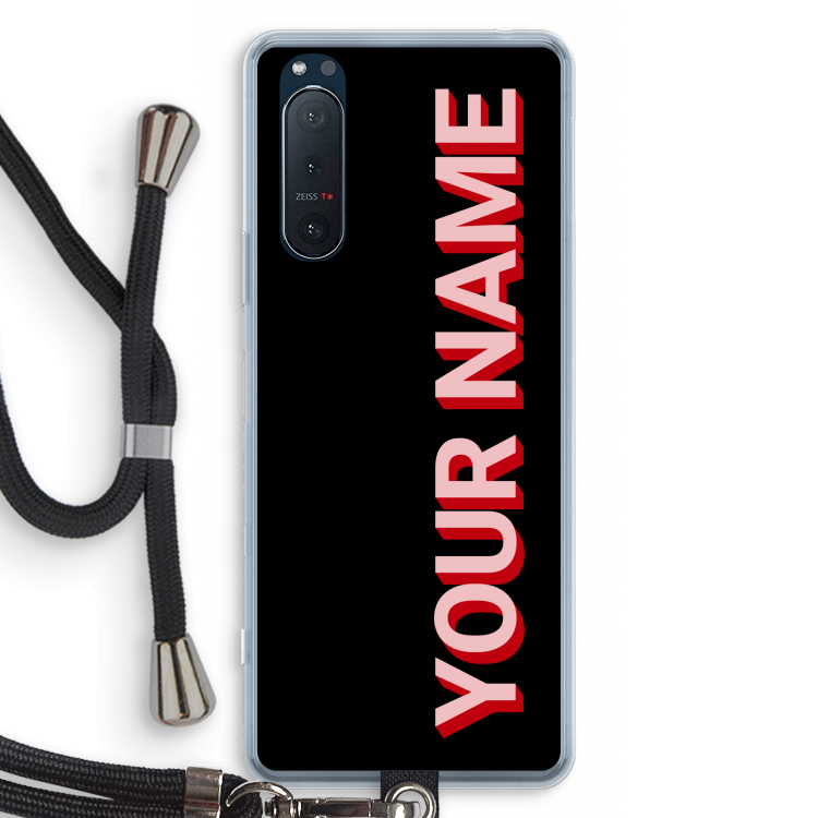 Namecase: Sony Xperia 5 II Transparant Hoesje met koord