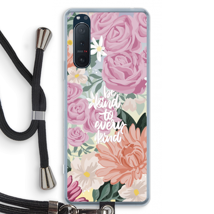 Kindness matters: Sony Xperia 5 II Transparant Hoesje met koord