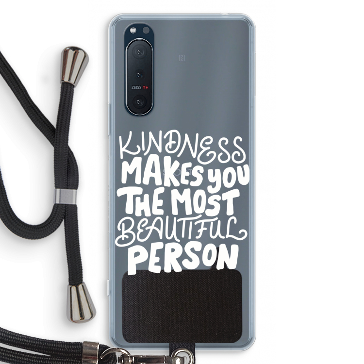 The prettiest: Sony Xperia 5 II Transparant Hoesje met koord