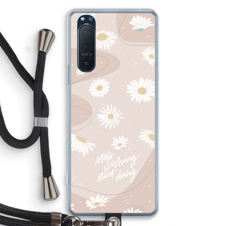 Daydreaming becomes reality: Sony Xperia 5 II Transparant Hoesje met koord