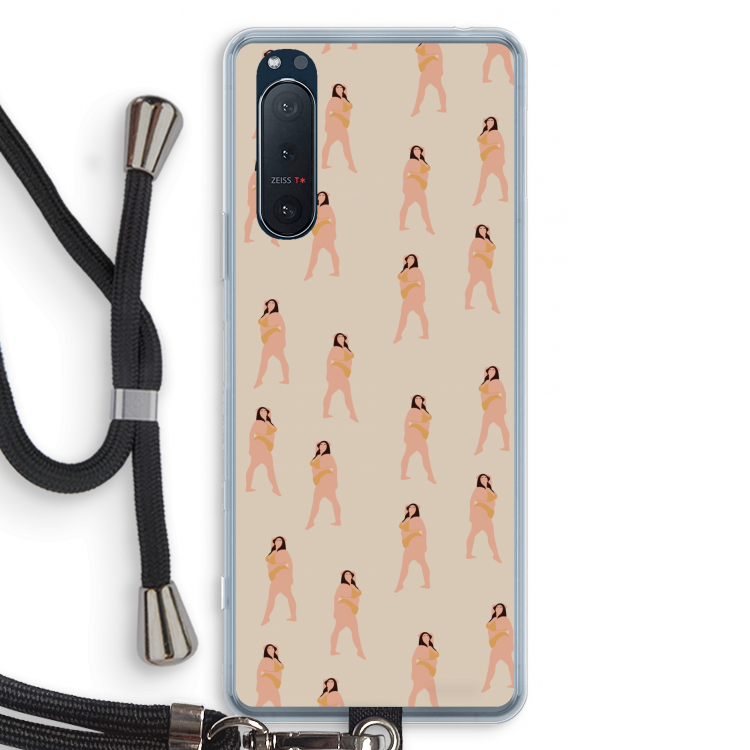 You're so golden: Sony Xperia 5 II Transparant Hoesje met koord