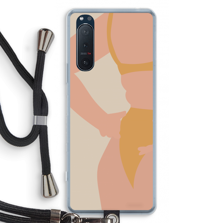 Bikini body: Sony Xperia 5 II Transparant Hoesje met koord