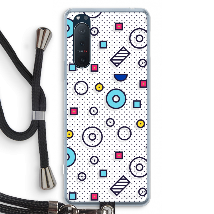 8-bit N°9: Sony Xperia 5 II Transparant Hoesje met koord
