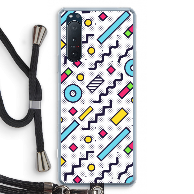 8-bit N°8: Sony Xperia 5 II Transparant Hoesje met koord