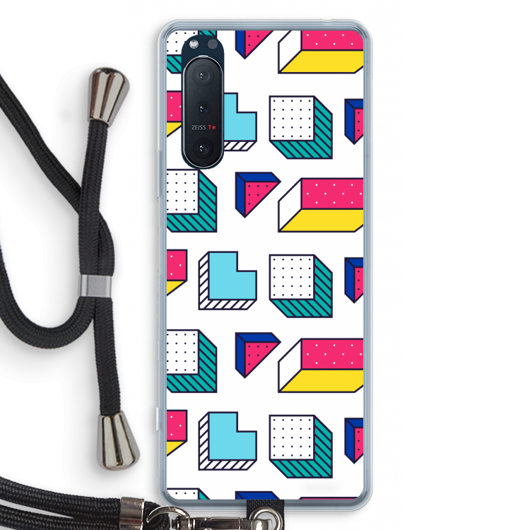 8-bit N°7: Sony Xperia 5 II Transparant Hoesje met koord