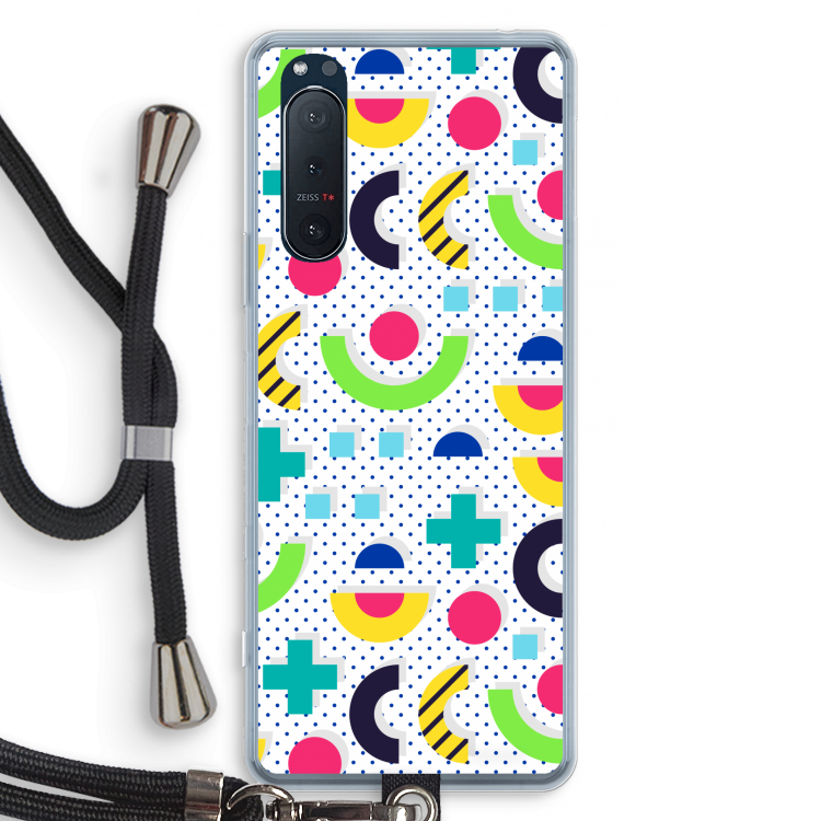8-bit N°1: Sony Xperia 5 II Transparant Hoesje met koord