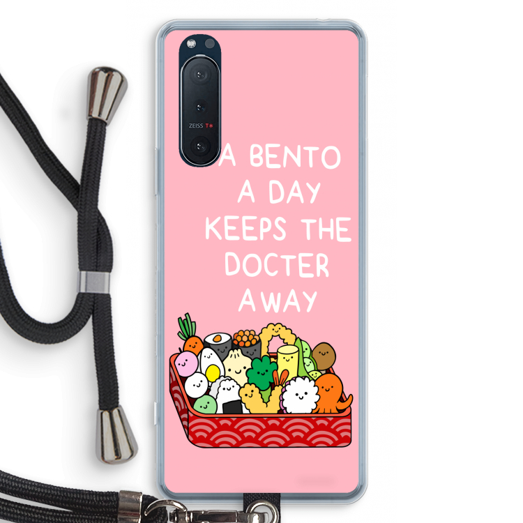 Bento a day: Sony Xperia 5 II Transparant Hoesje met koord