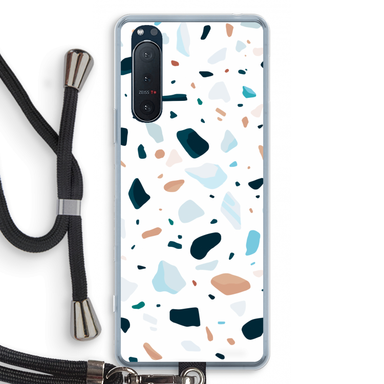 Terrazzo N°13: Sony Xperia 5 II Transparant Hoesje met koord