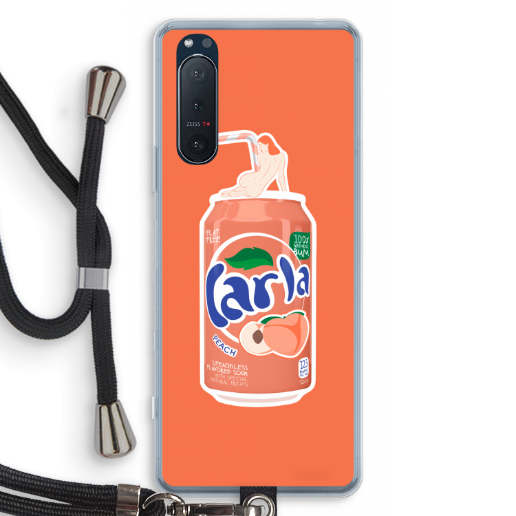 S(peach)less: Sony Xperia 5 II Transparant Hoesje met koord