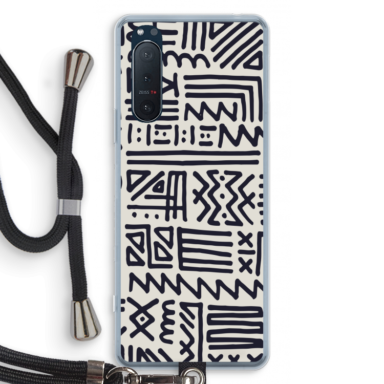 Marrakech print: Sony Xperia 5 II Transparant Hoesje met koord