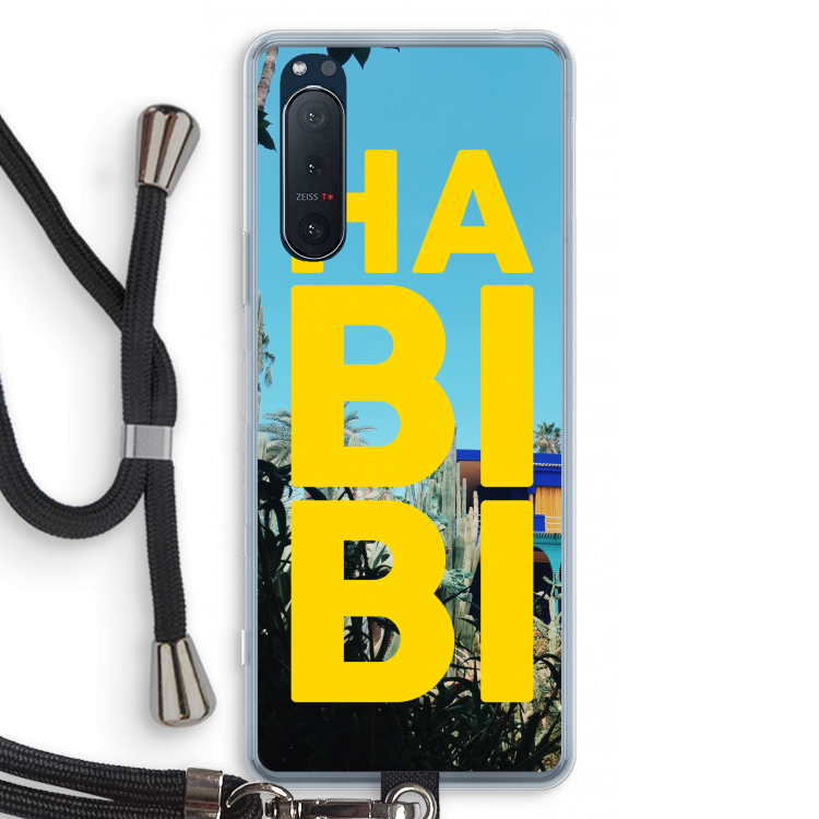 Habibi Majorelle : Sony Xperia 5 II Transparant Hoesje met koord
