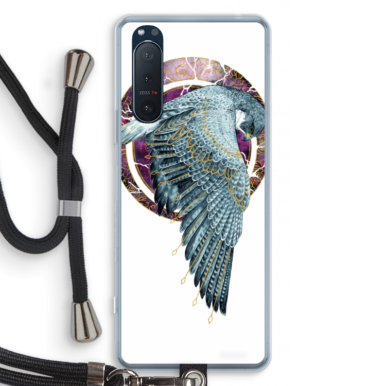 Golden Falcon: Sony Xperia 5 II Transparant Hoesje met koord