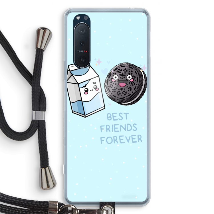 Best Friend Forever: Sony Xperia 5 II Transparant Hoesje met koord