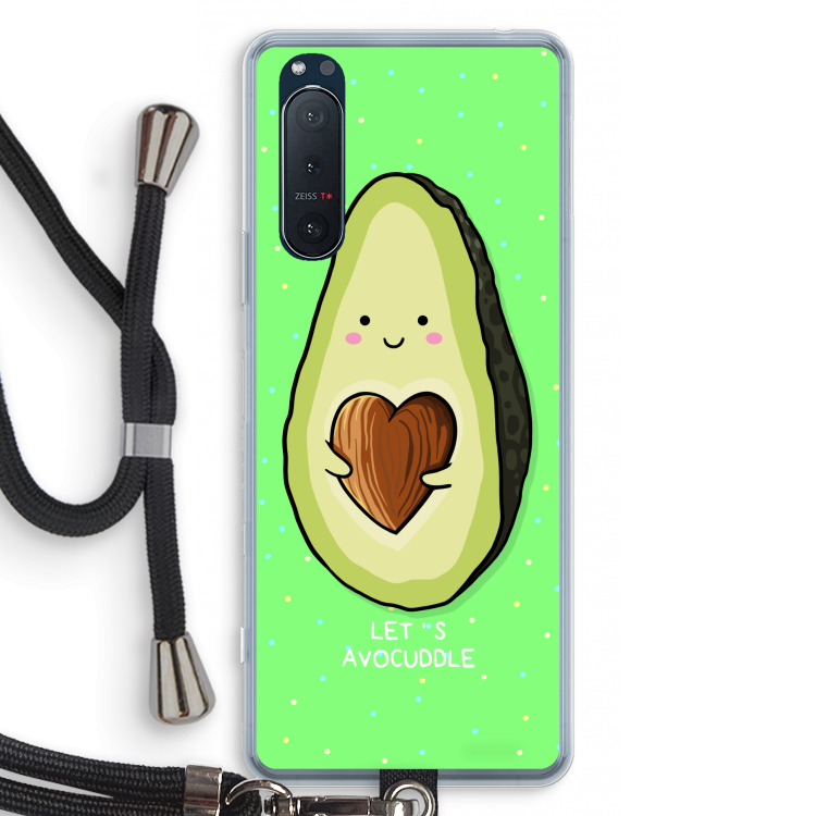 Avocuddle: Sony Xperia 5 II Transparant Hoesje met koord