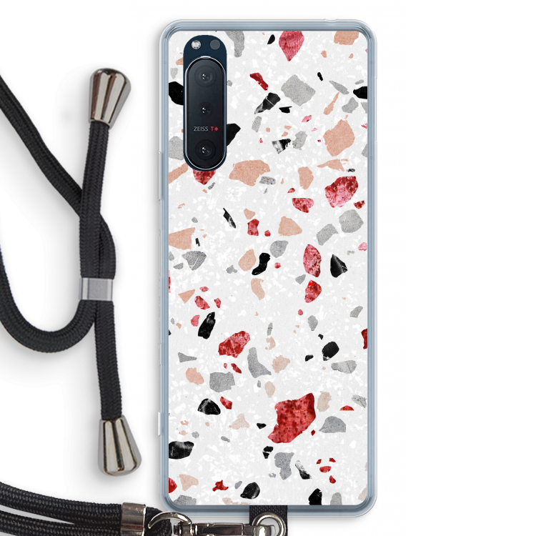 Terrazzo N°12: Sony Xperia 5 II Transparant Hoesje met koord