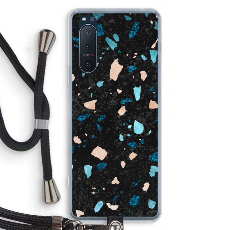 Terrazzo N°11: Sony Xperia 5 II Transparant Hoesje met koord