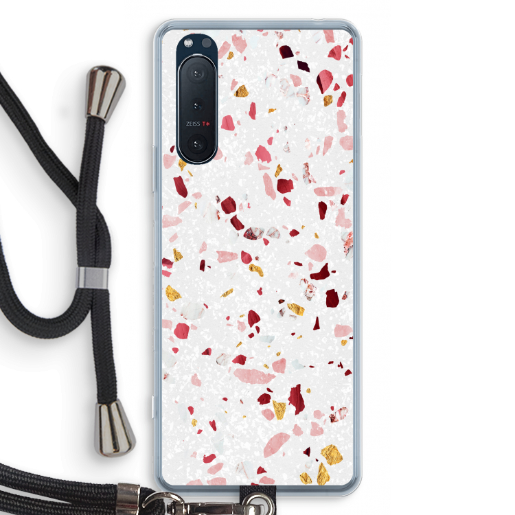 Terrazzo N°9: Sony Xperia 5 II Transparant Hoesje met koord