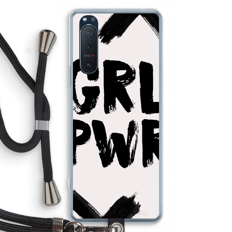 Girl Power #2: Sony Xperia 5 II Transparant Hoesje met koord