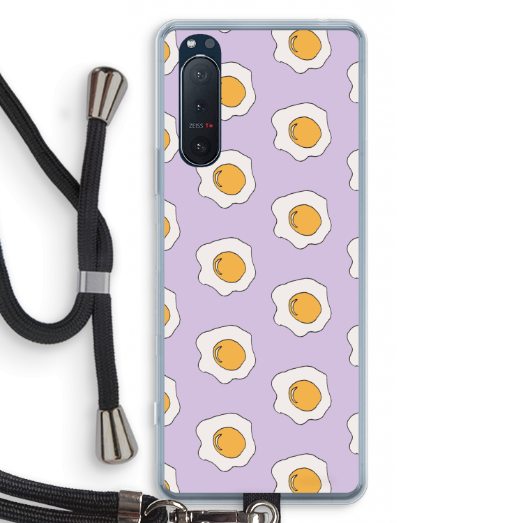 Bacon to my eggs #1: Sony Xperia 5 II Transparant Hoesje met koord