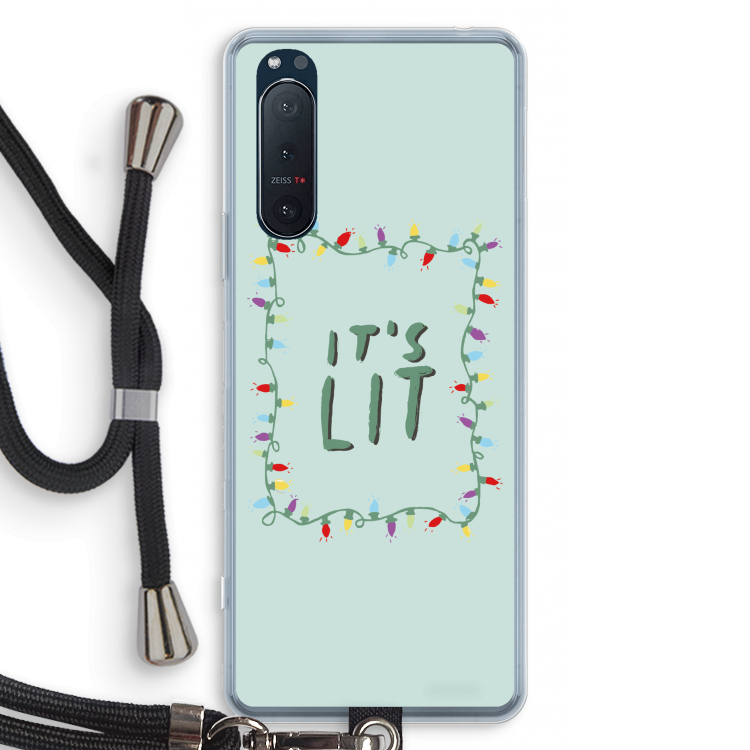 It's Lit: Sony Xperia 5 II Transparant Hoesje met koord
