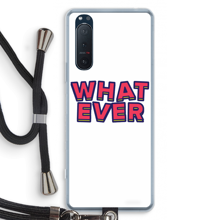 Whatever: Sony Xperia 5 II Transparant Hoesje met koord