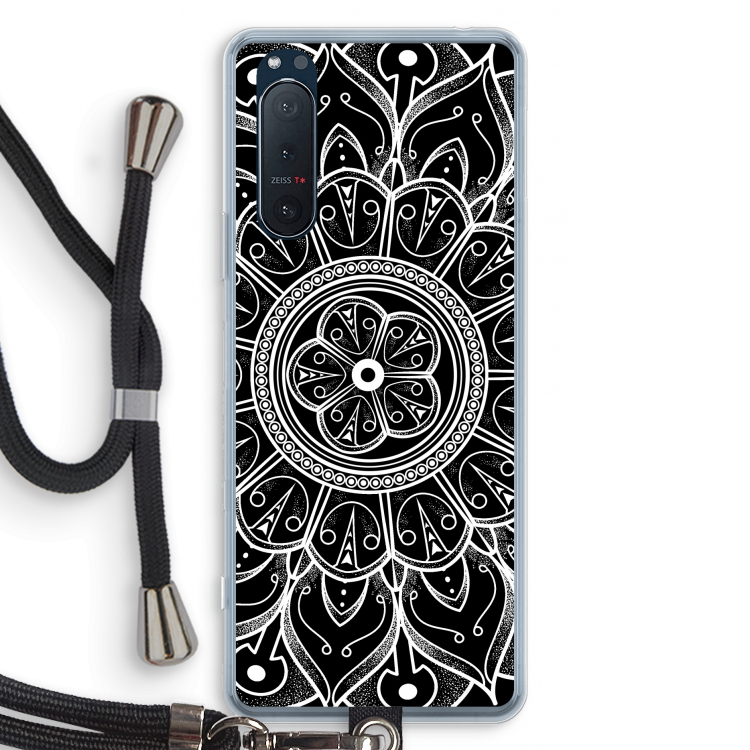 Roses Are Red: Sony Xperia 5 II Transparant Hoesje met koord