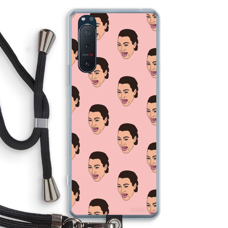Ugly Cry Call: Sony Xperia 5 II Transparant Hoesje met koord