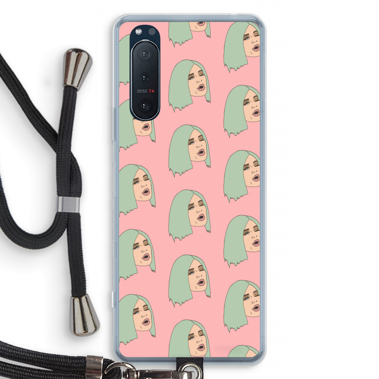 King Kylie: Sony Xperia 5 II Transparant Hoesje met koord
