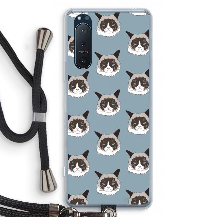 It's a Purrr Case: Sony Xperia 5 II Transparant Hoesje met koord