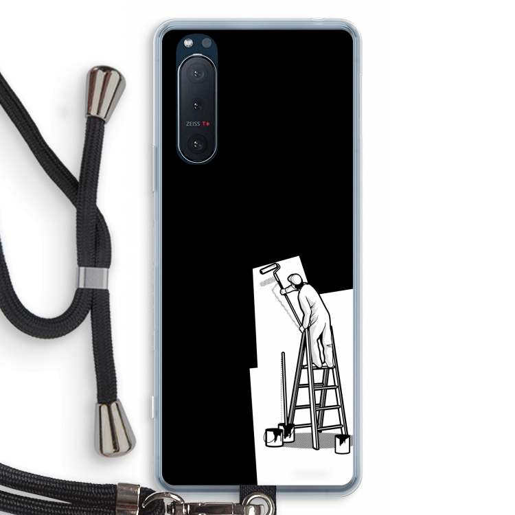 Musketon Painter: Sony Xperia 5 II Transparant Hoesje met koord
