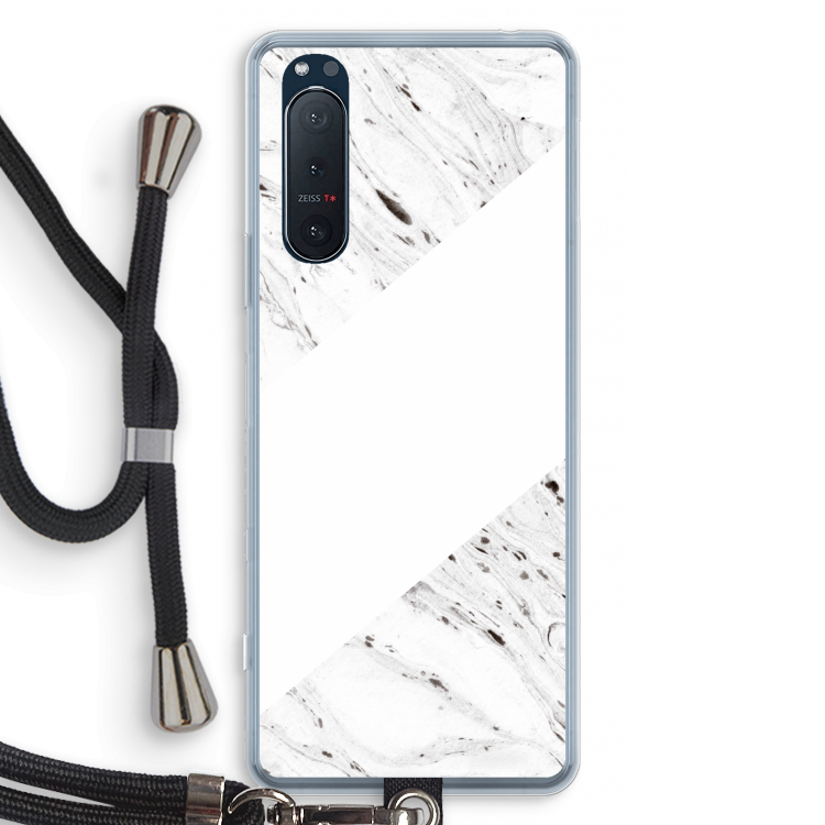Biggest stripe: Sony Xperia 5 II Transparant Hoesje met koord