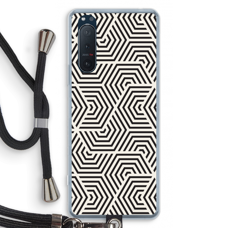 Magic pattern: Sony Xperia 5 II Transparant Hoesje met koord