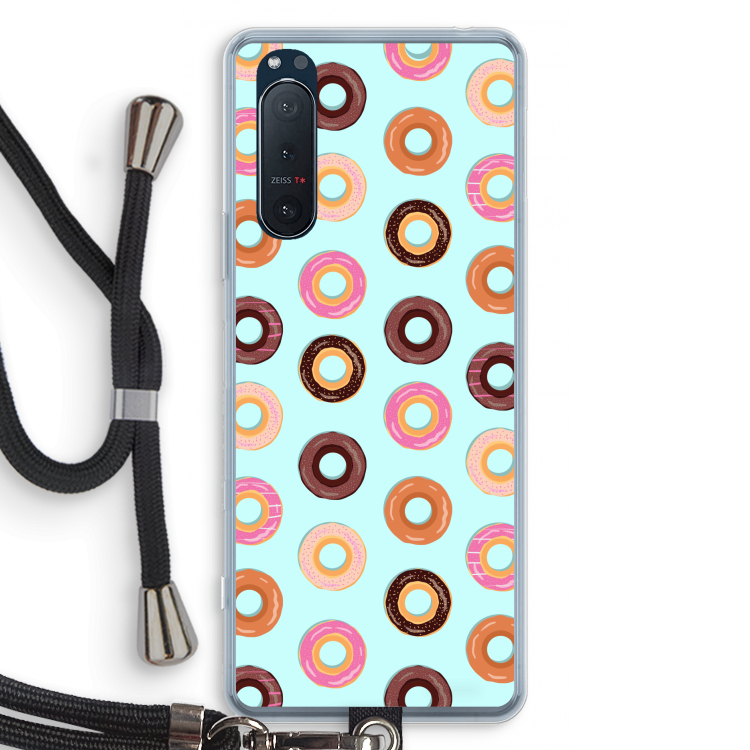 Donuts: Sony Xperia 5 II Transparant Hoesje met koord