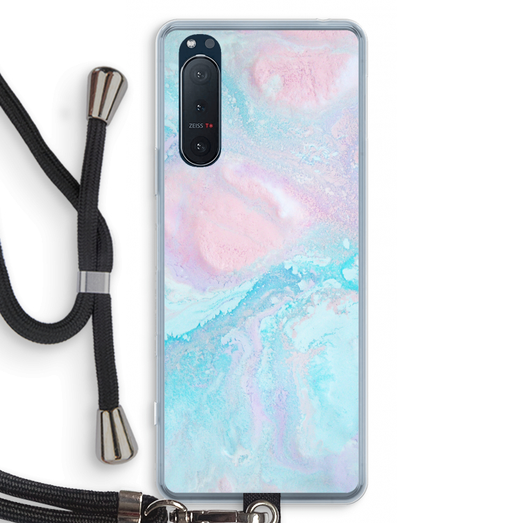 Fantasie pastel: Sony Xperia 5 II Transparant Hoesje met koord