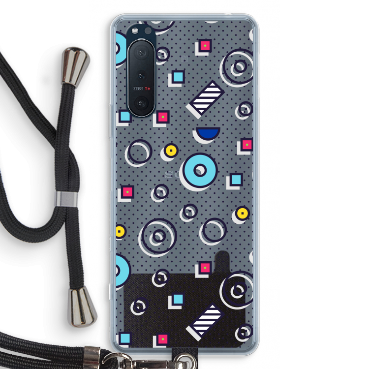 8-bit N°9: Sony Xperia 5 II Transparant Hoesje met koord