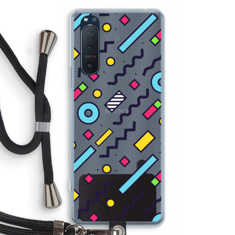 8-bit N°8: Sony Xperia 5 II Transparant Hoesje met koord