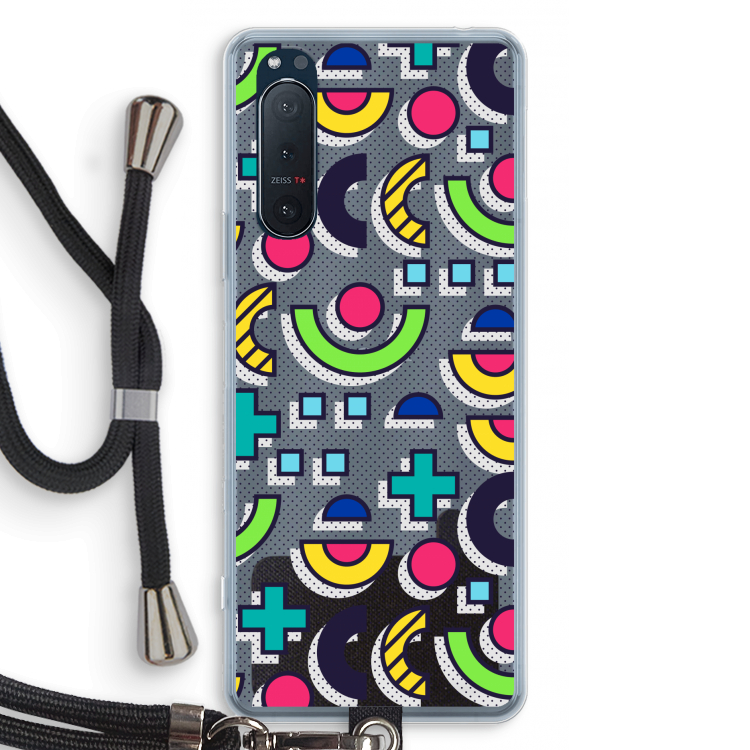 8-bit N°6: Sony Xperia 5 II Transparant Hoesje met koord