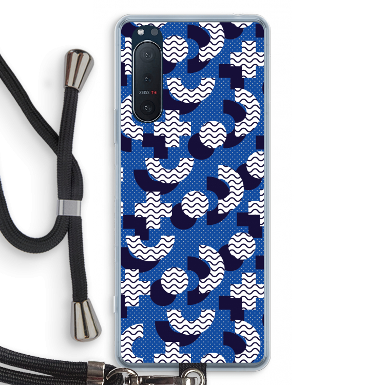 8-bit N°5: Sony Xperia 5 II Transparant Hoesje met koord