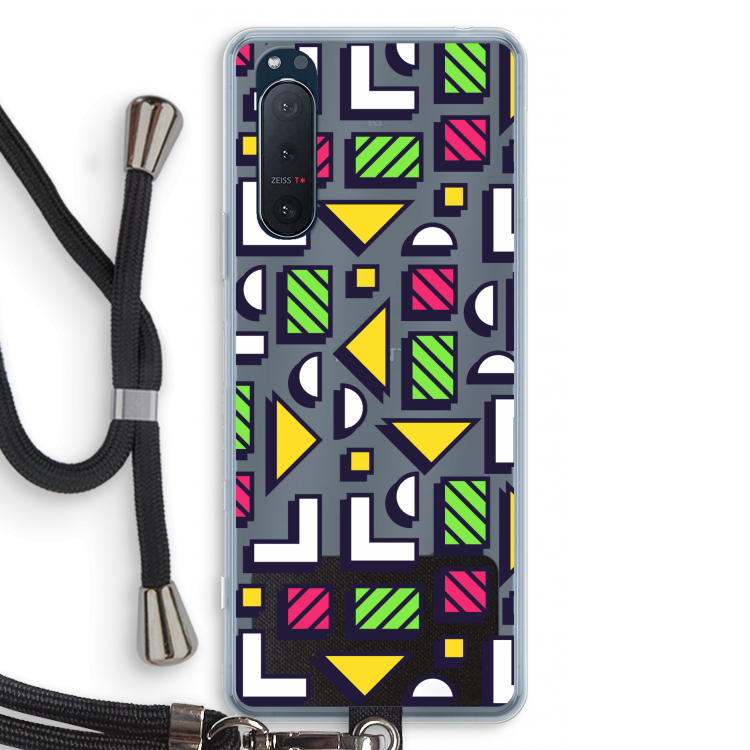 8-bit N°4: Sony Xperia 5 II Transparant Hoesje met koord