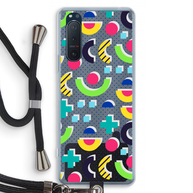8-bit N°1: Sony Xperia 5 II Transparant Hoesje met koord